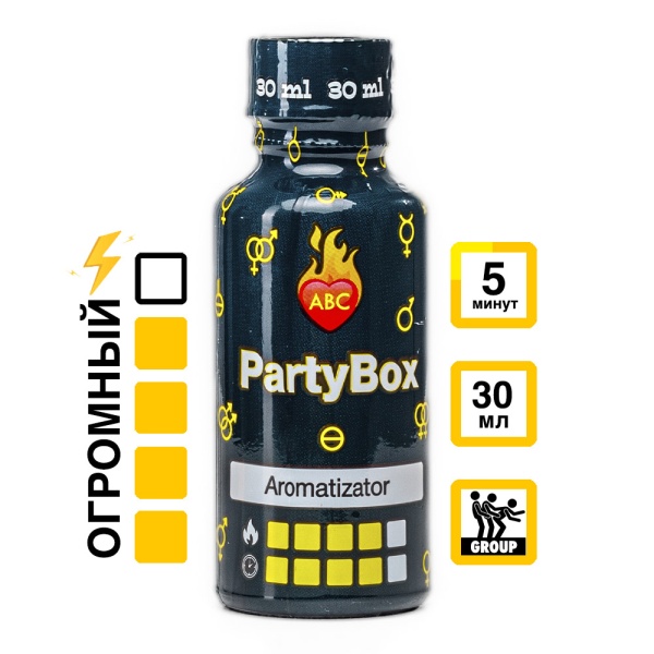 Купить Ароматизатор Party Box 30 мл с УльтраБутил, Изобутилнитрит эффектом действия, в Калининград, цена: 1 450 ₽